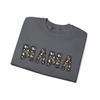 Halloween MAMA sweatshirt | Pumpkin ghost skull lettering crewneck