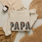 Papa Pumpkin Skull Halloween Sweatshirt | Dad Father Grandpa Grandfather Autumn Crew Halloween Sweater