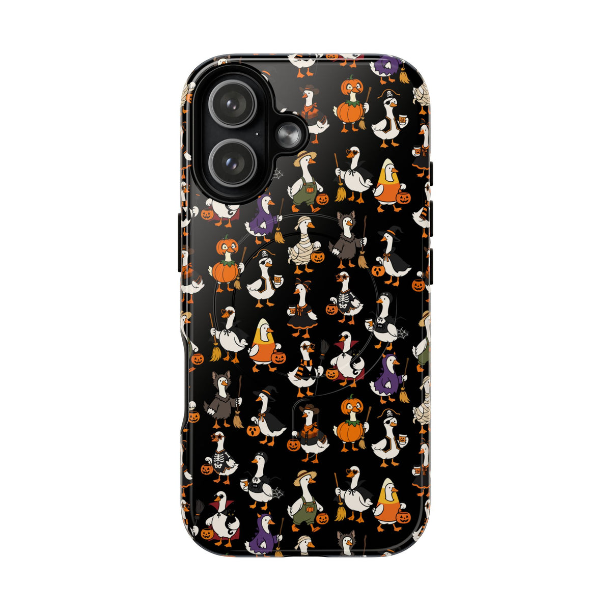 Cute Halloween Ducks phone case Black | Tough Magnetic Case