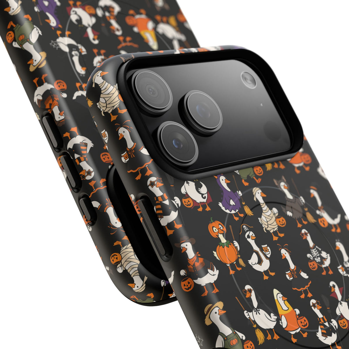 Cute Halloween Ducks phone case Black | Tough Magnetic Case