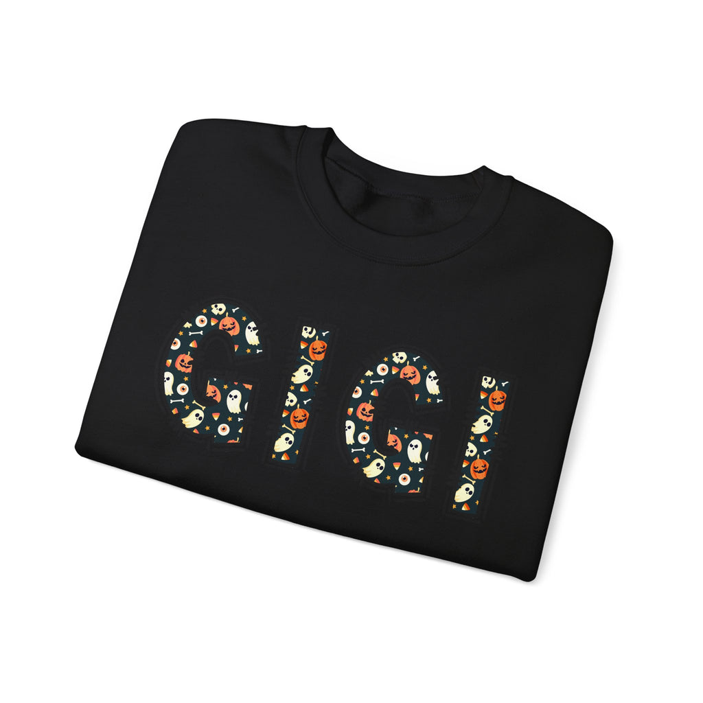 GIGI Pumpkin Skull Halloween Sweatshirt | Grandma Grandmother Mamaw Autumn Crew Sweater