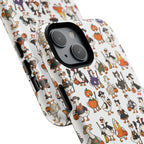 Cute Halloween Ducks phone case White| Tough Magnetic Case