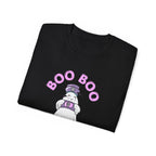 Boo Boo Crew Tee — Cute Nurse RN PRN DR Ghost Nursing Pharmacy Bandaid Halloween T‑Shirt