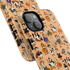 Cute Halloween Ducks phone case Orange | Tough Magnetic Case