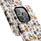 Cute Halloween Ducks phone case White| Tough Magnetic Case