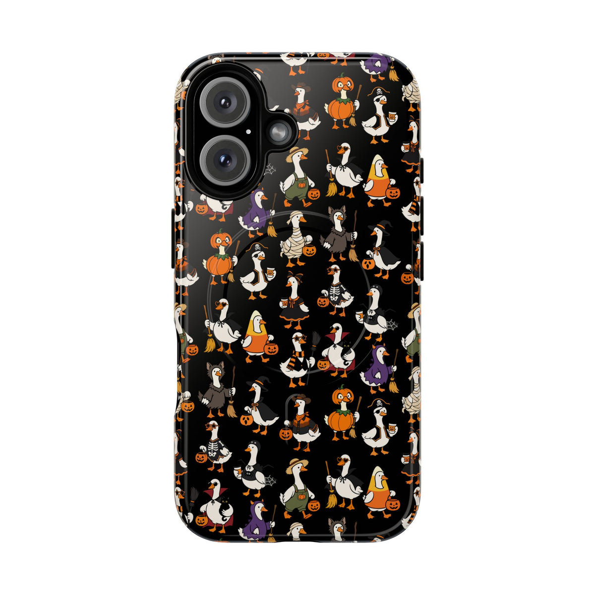 Cute Halloween Ducks phone case Black | Tough Magnetic Case
