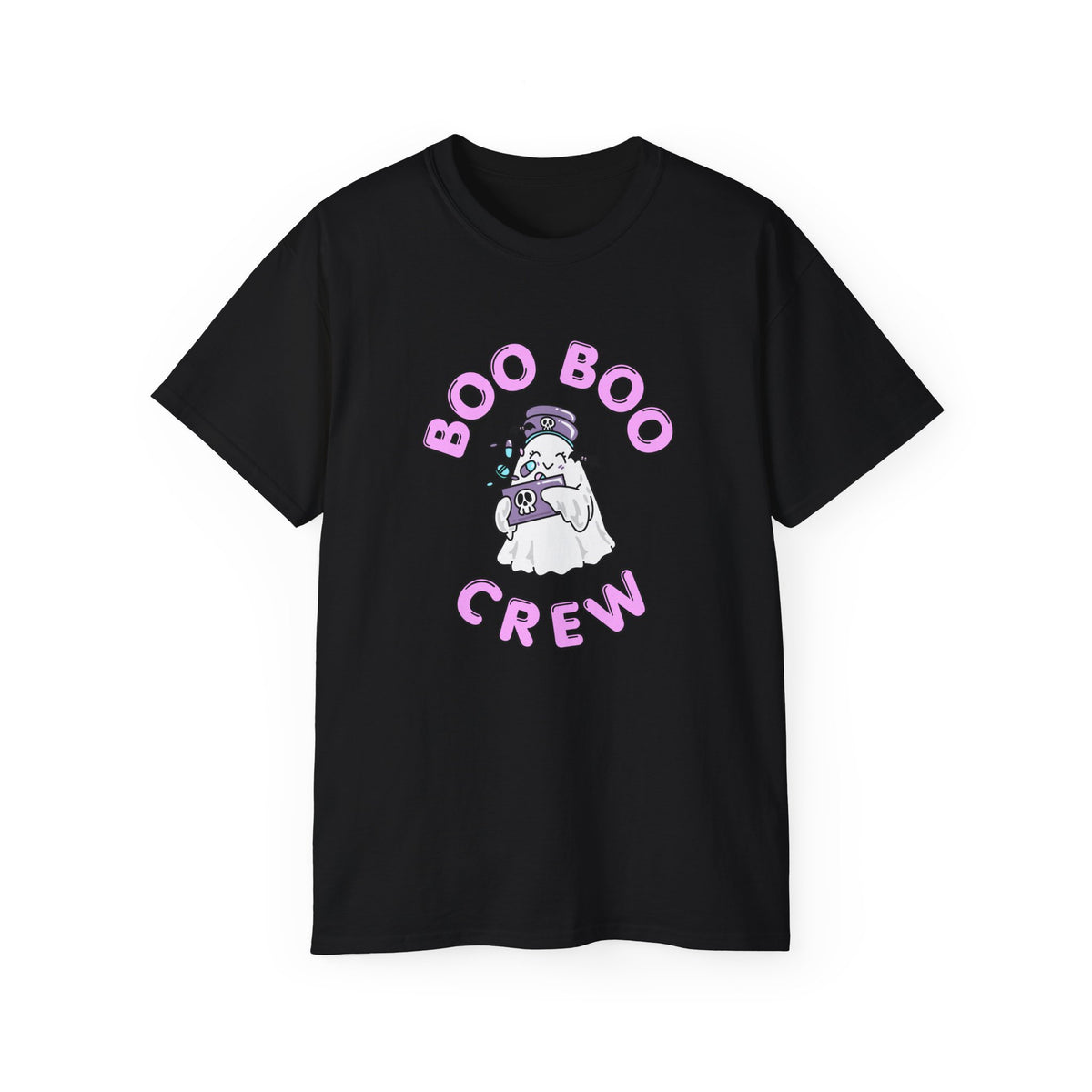 Boo Boo Crew Tee — Cute Nurse RN PRN DR Ghost Nursing Pharmacy Tech Halloween T‑Shirt