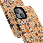 Cute Halloween Ducks phone case Orange | Tough Magnetic Case