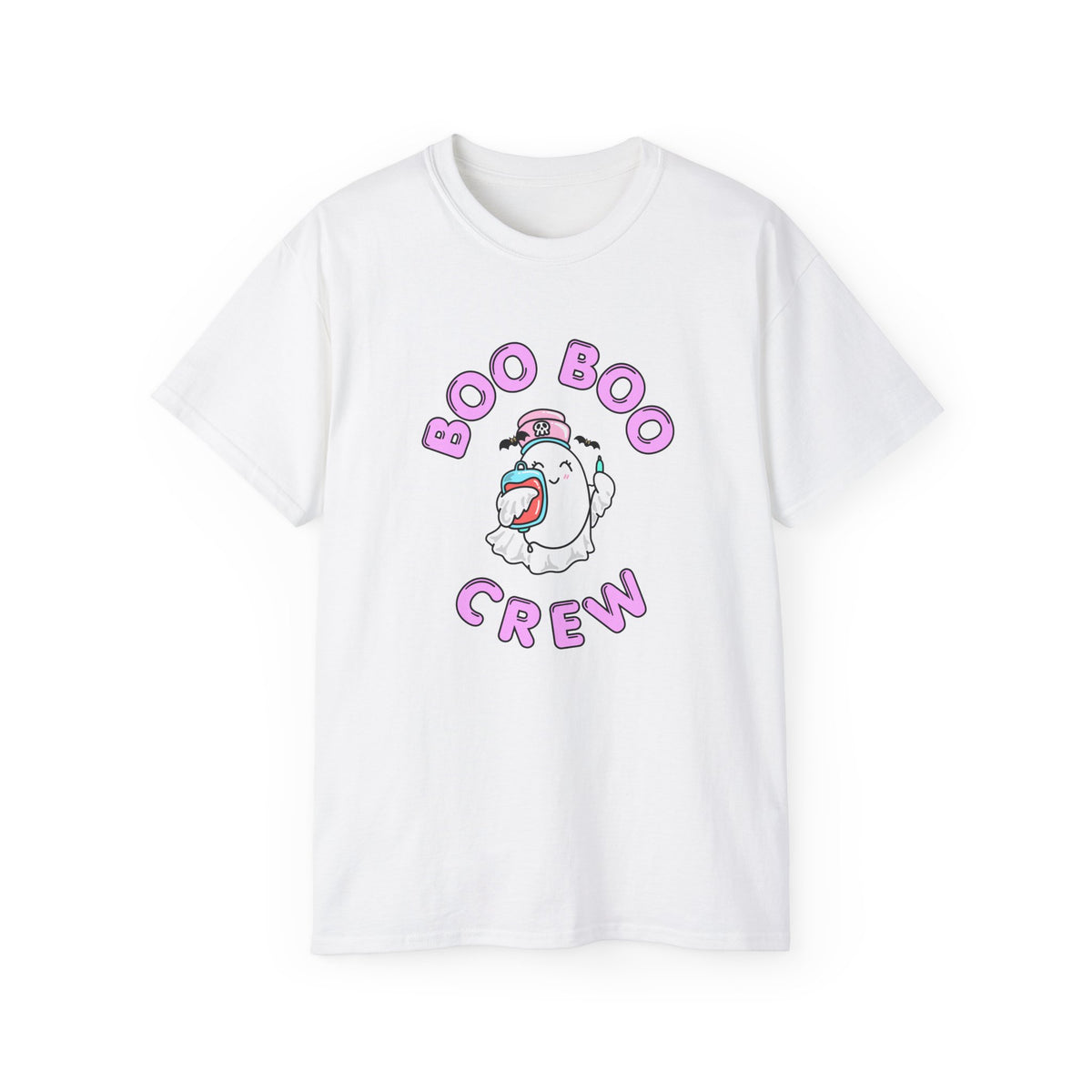 Boo Boo Crew Tee — Cute Phlebotomist Nurse RN PRN DR Ghost Nursing Pharmacy Halloween T‑Shirt