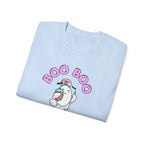Boo Boo Crew Tee — Cute Phlebotomist Nurse RN PRN DR Ghost Nursing Pharmacy Halloween T‑Shirt