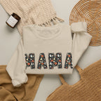 Halloween MAMA sweatshirt | Pumpkin ghost skull lettering crewneck