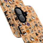 Cute Halloween Ducks phone case Orange | Tough Magnetic Case