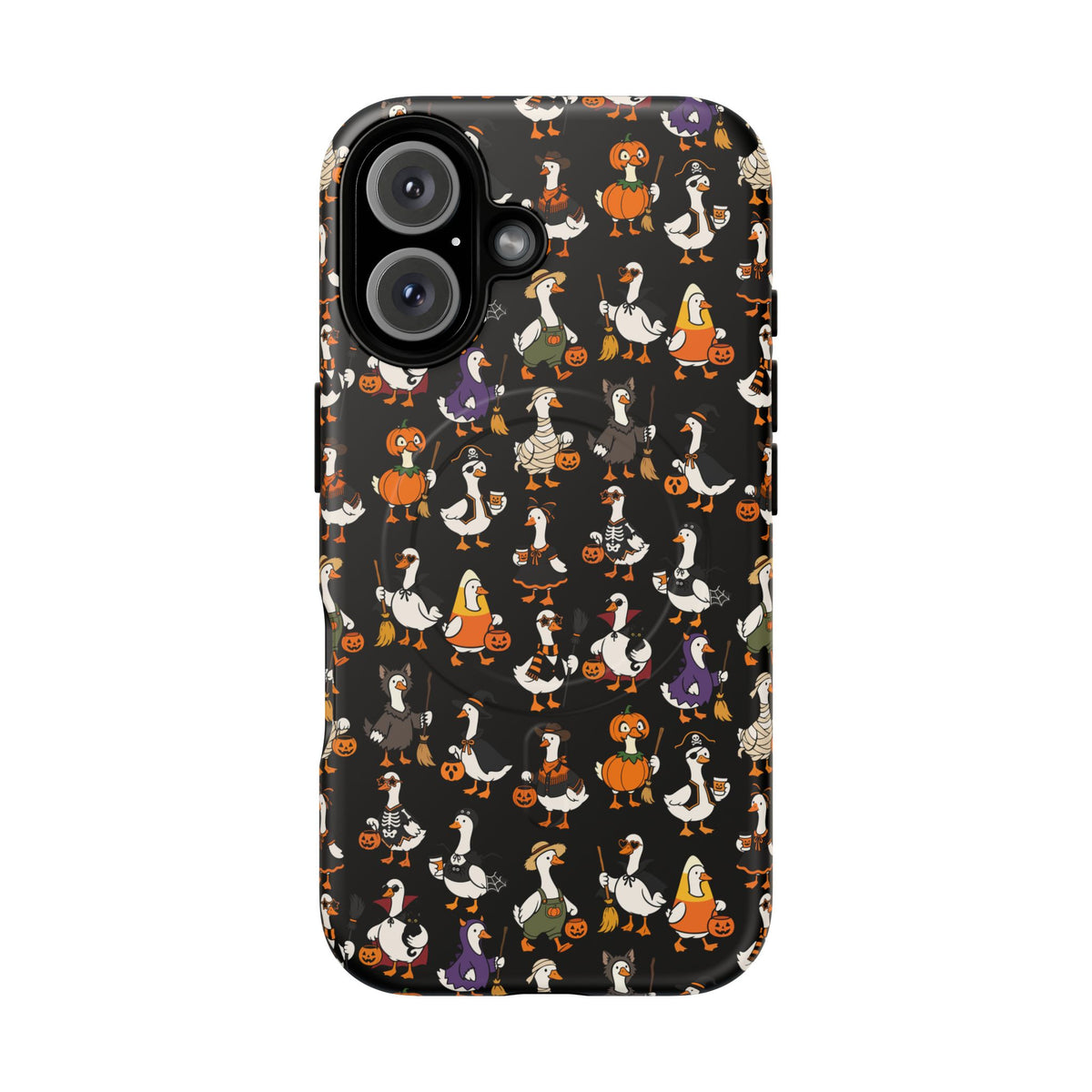 Cute Halloween Ducks phone case Black | Tough Magnetic Case