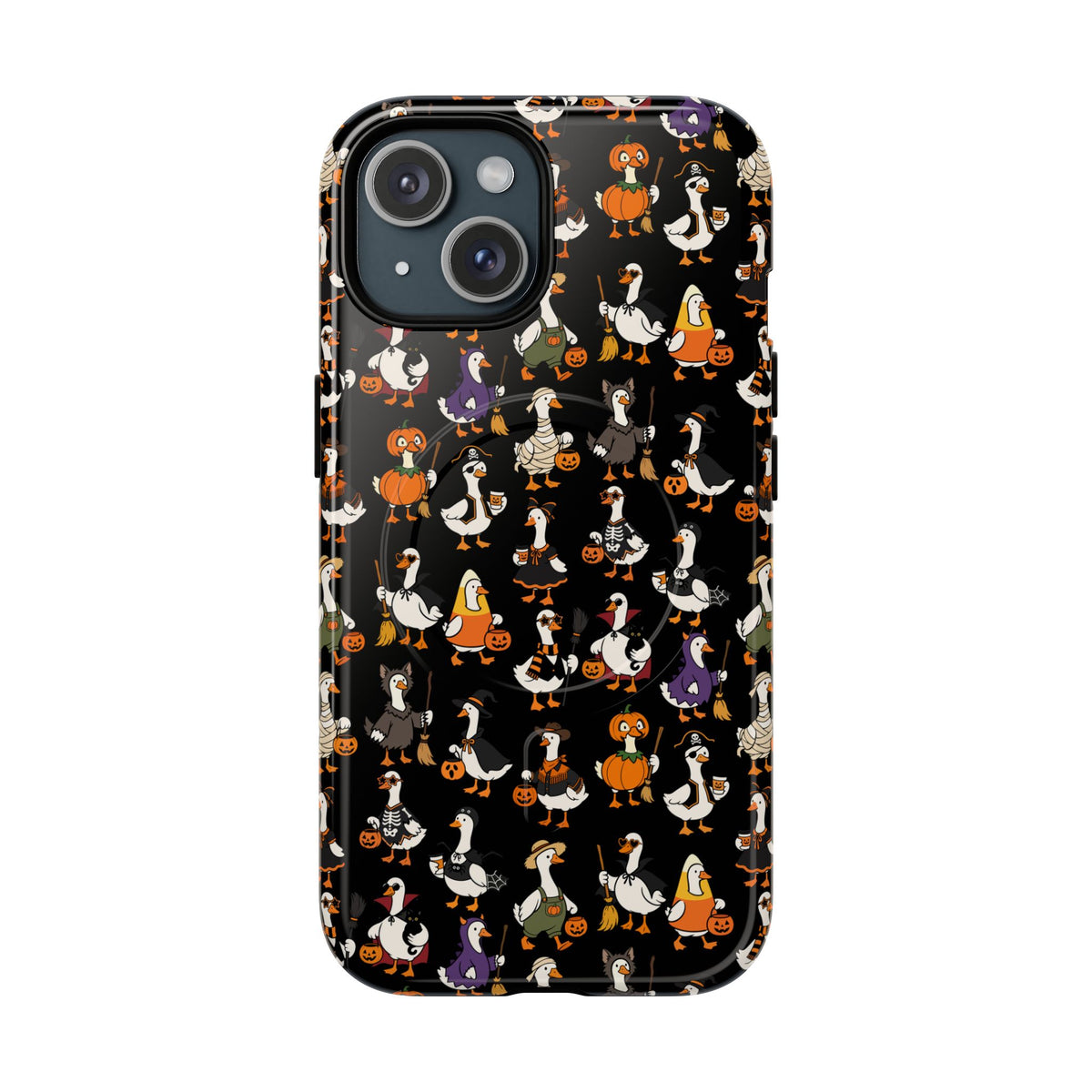 Cute Halloween Ducks phone case Black | Tough Magnetic Case