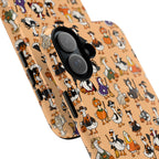 Cute Halloween Ducks phone case Orange | Tough Magnetic Case