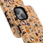 Cute Halloween Ducks phone case Orange | Tough Magnetic Case