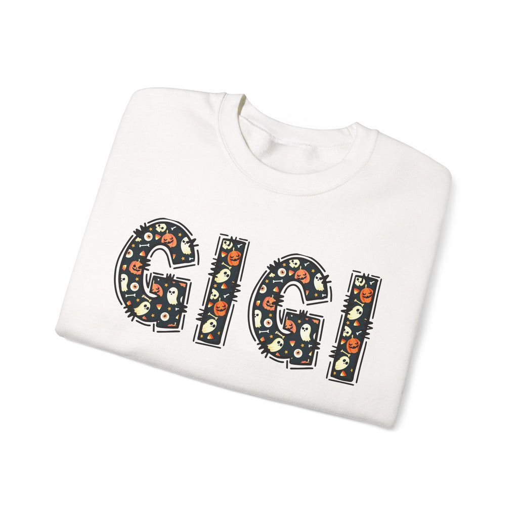 GIGI Pumpkin Skull Halloween Sweatshirt | Grandma Grandmother Mamaw Autumn Crew Sweater