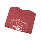 Crewneck Sweatshirt — “Ghost Town Glam” Cute Western Cowboy Cowgirl Ghost Halloween Pullover