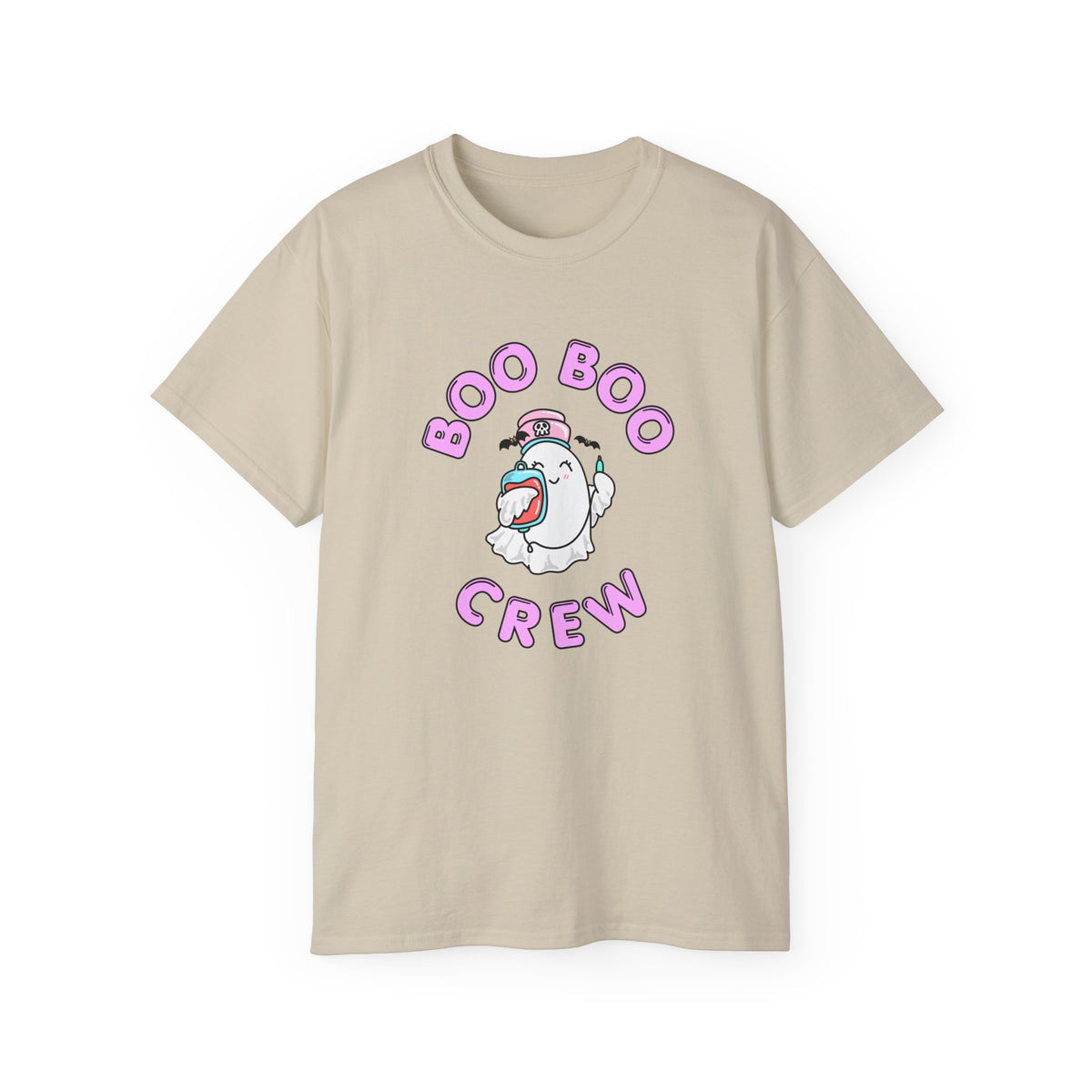 Boo Boo Crew Tee — Cute Phlebotomist Nurse RN PRN DR Ghost Nursing Pharmacy Halloween T‑Shirt