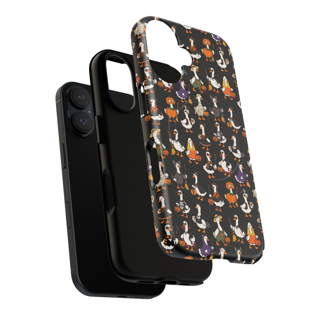 Cute Halloween Ducks phone case Black | Tough Magnetic Case