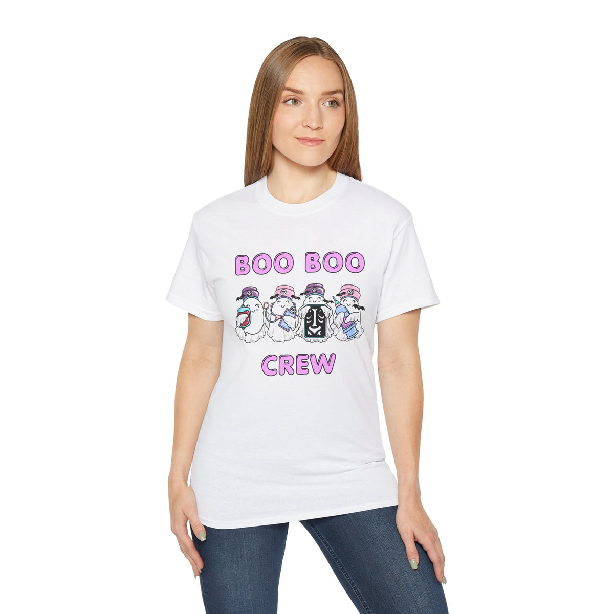 Boo Boo Crew Tee — Cute Nurse Ghosts Nursing Halloween T‑Shirt