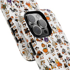 Cute Halloween Ducks phone case White| Tough Magnetic Case