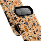 Cute Halloween Ducks phone case Orange | Tough Magnetic Case