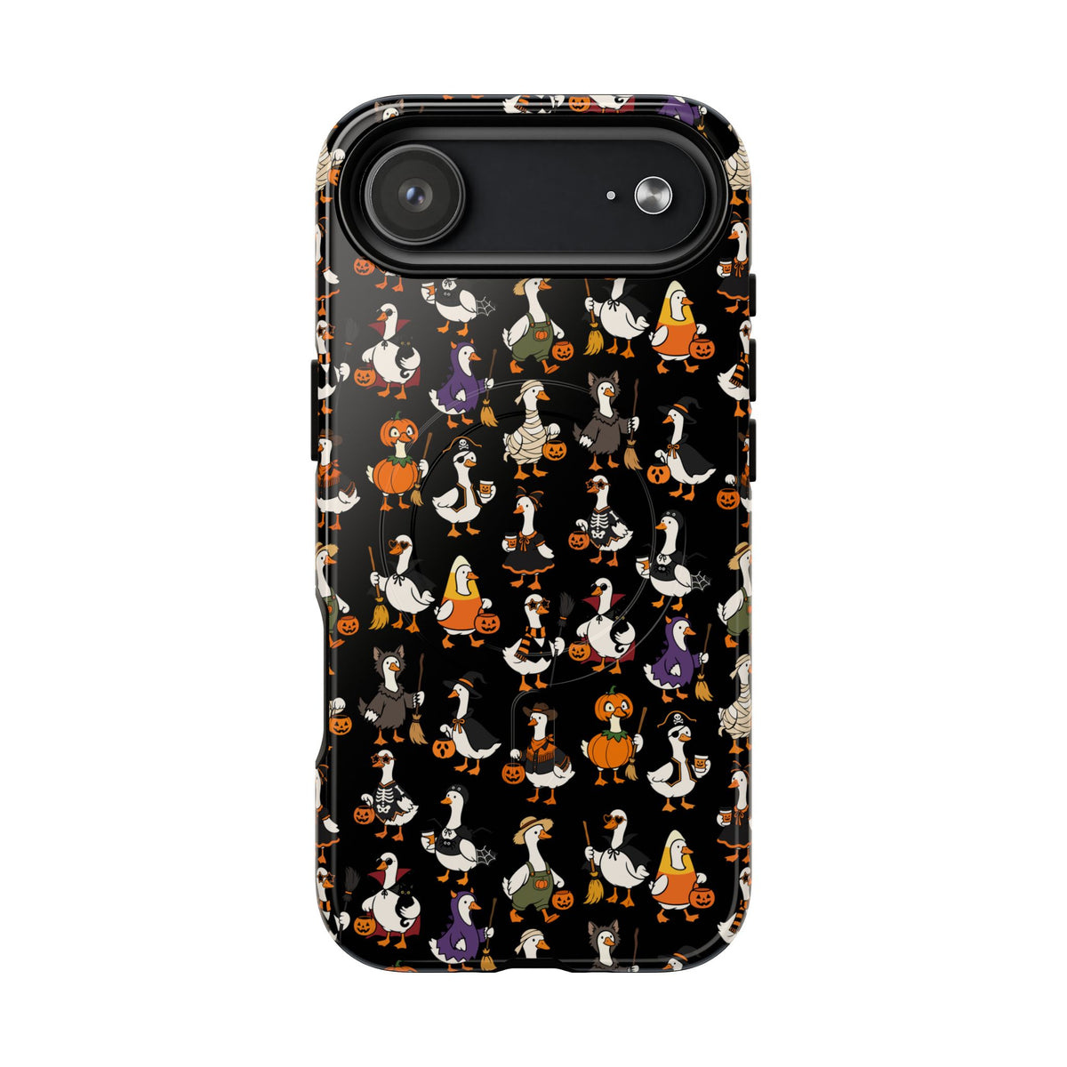Cute Halloween Ducks phone case Black | Tough Magnetic Case