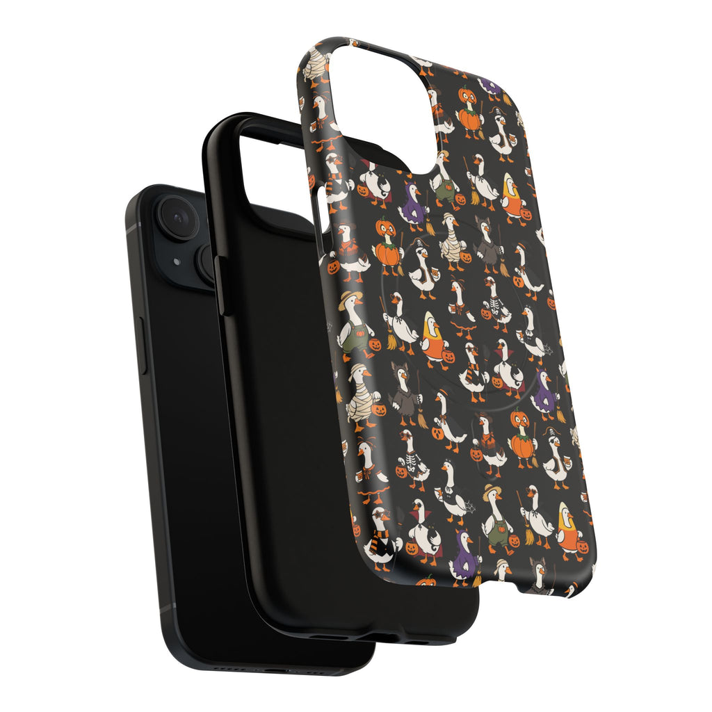Cute Halloween Ducks phone case Black | Tough Magnetic Case