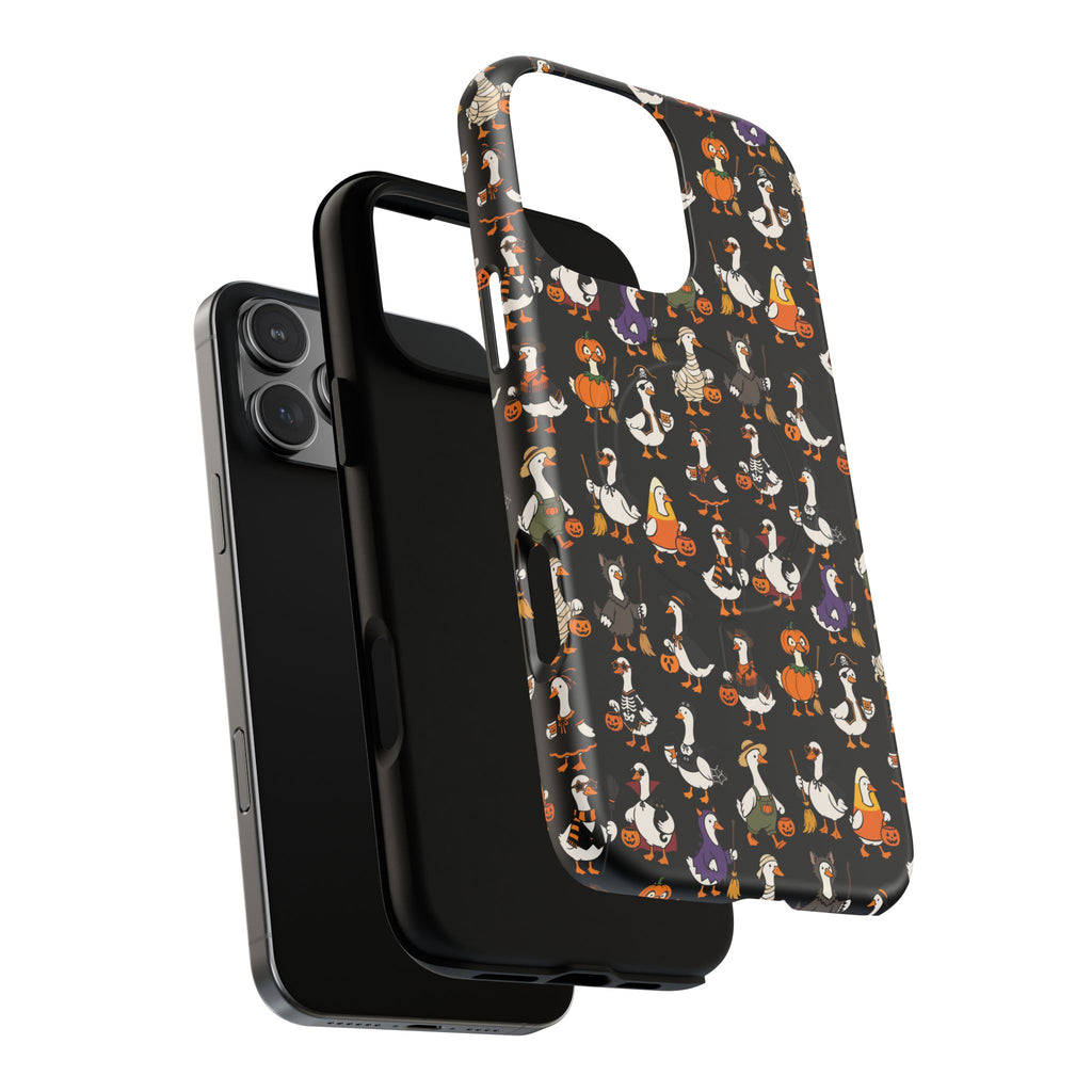 Cute Halloween Ducks phone case Black | Tough Magnetic Case