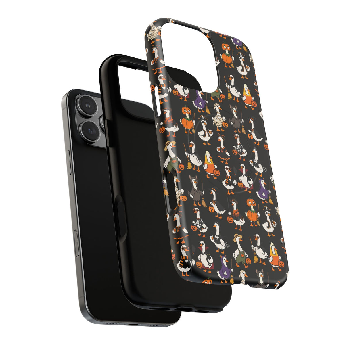 Cute Halloween Ducks phone case Black | Tough Magnetic Case