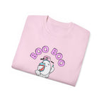 Boo Boo Crew Tee — Cute Phlebotomist Nurse RN PRN DR Ghost Nursing Pharmacy Halloween T‑Shirt