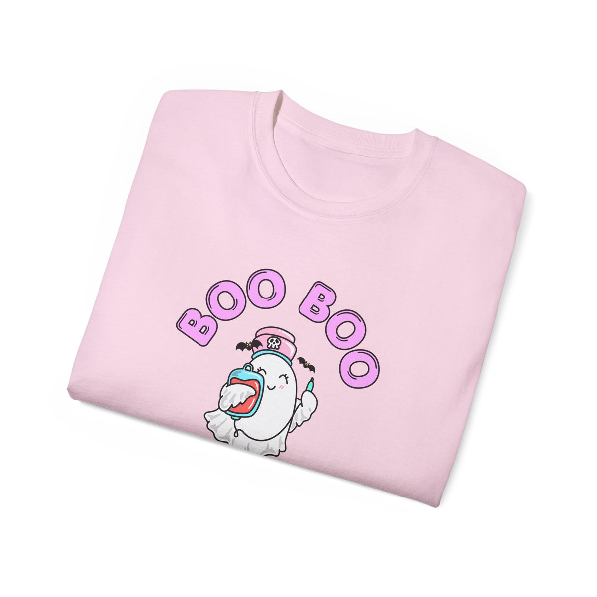 Boo Boo Crew Tee — Cute Phlebotomist Nurse RN PRN DR Ghost Nursing Pharmacy Halloween T‑Shirt