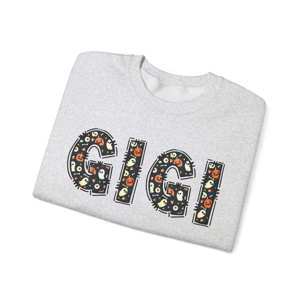 GIGI Pumpkin Skull Halloween Sweatshirt | Grandma Grandmother Mamaw Autumn Crew Sweater