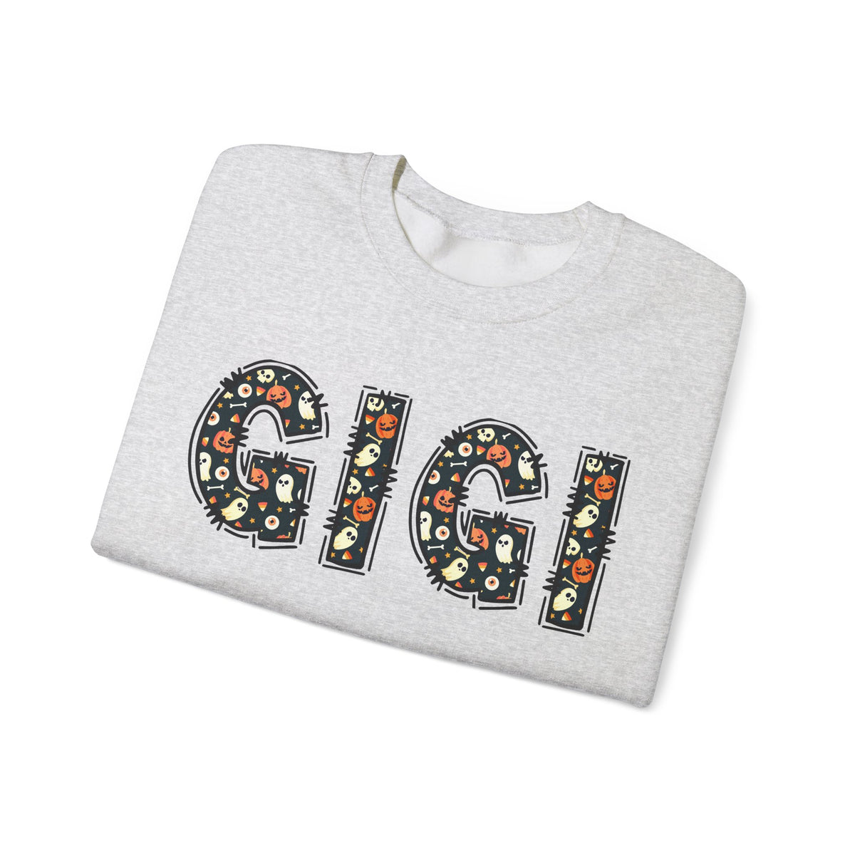 GIGI Pumpkin Skull Halloween Sweatshirt | Grandma Grandmother Mamaw Autumn Crew Sweater