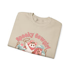 Crewneck Sweatshirt — “Spooky Cowgirl” Cute Western Cowboy Cowgirl Ghost Halloween Pullover