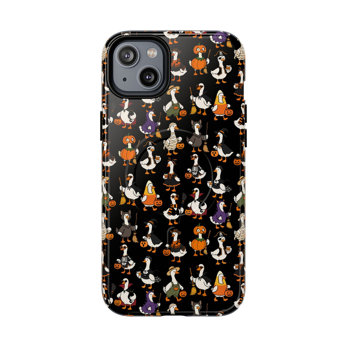 Cute Halloween Ducks phone case Black | Tough Magnetic Case