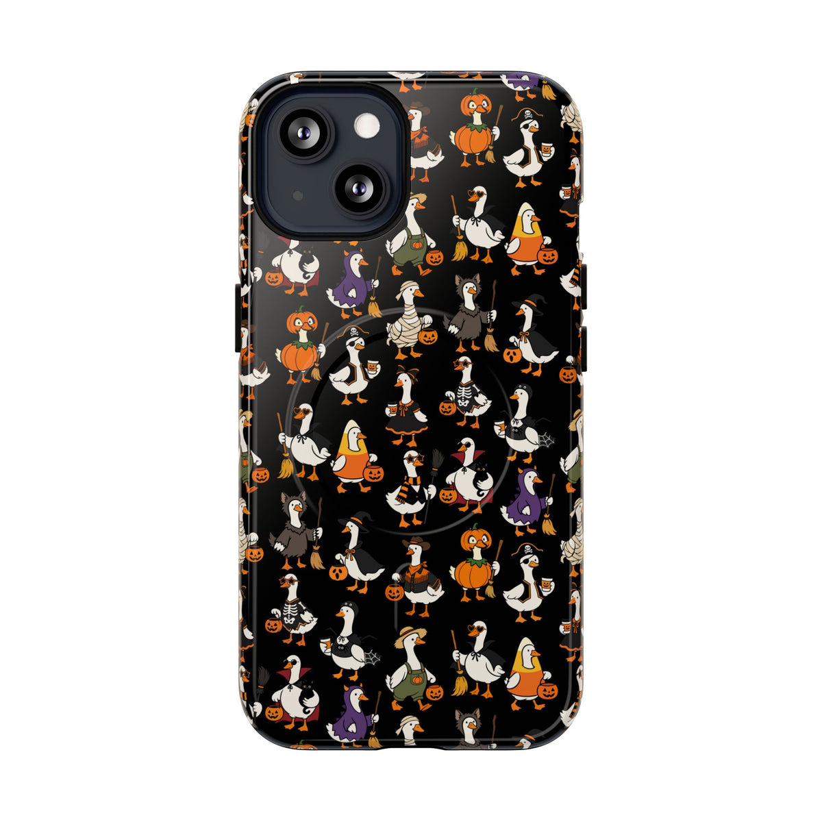 Cute Halloween Ducks phone case Black | Tough Magnetic Case