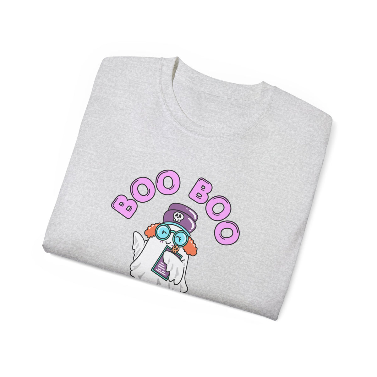 Boo Boo Crew Tee — Cute Ginger Redhead Nurse RN PRN DR Triage Ghosts Nursing Pharmacy Halloween T‑Shirt