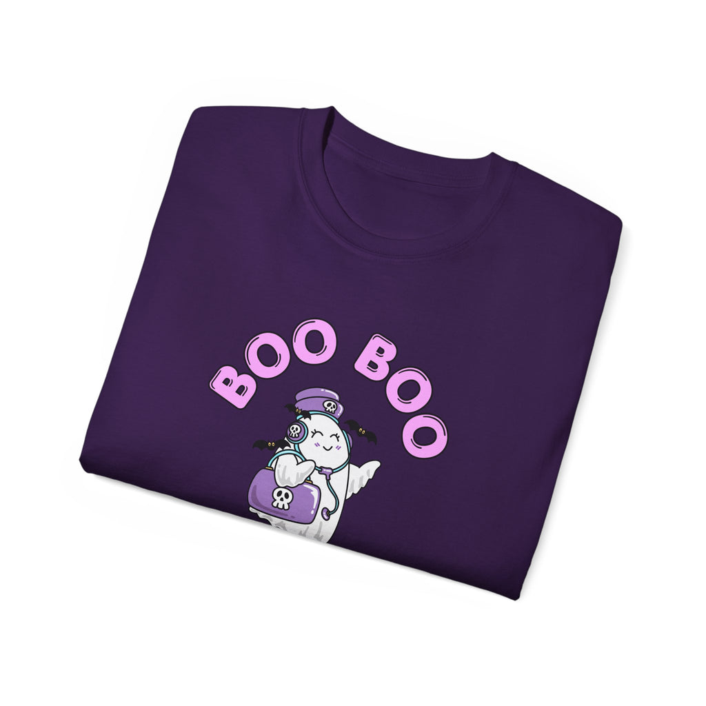 Boo Boo Crew Tee — Cute Travel Nurse RN PRN DR Triage Ghosts Nursing Pharmacy Halloween T‑Shirt