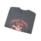 Crewneck Sweatshirt — “Ghost Town Glam” Cute Western Cowboy Cowgirl Ghost Halloween Pullover
