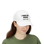 I Found This Humerus bone Dad Cap | Funny Skeleton Skull Hat | Halloween Pun