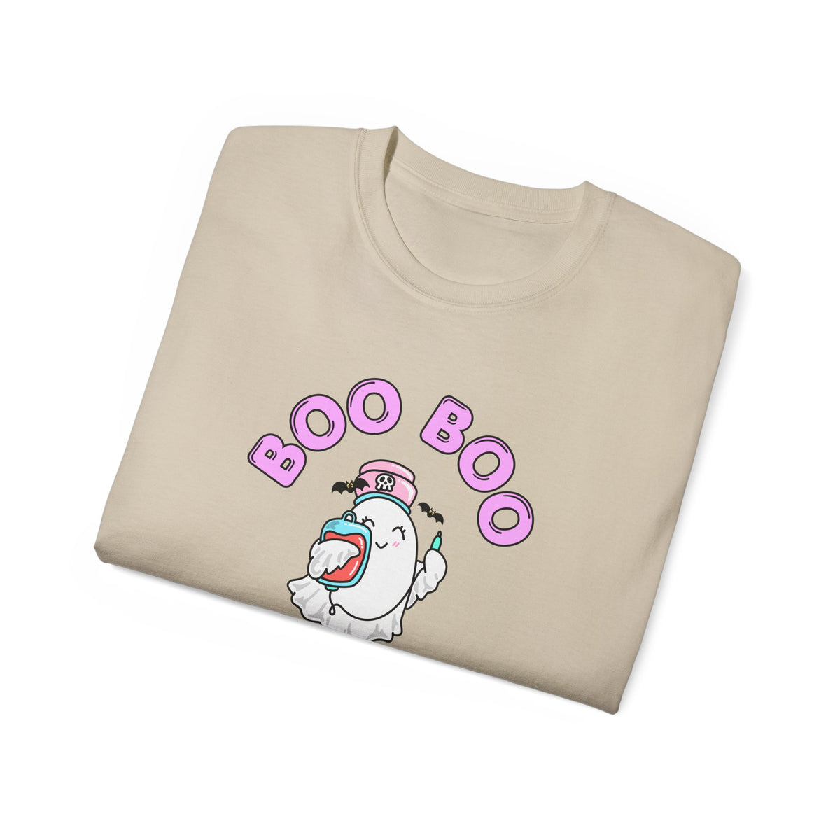 Boo Boo Crew Tee — Cute Phlebotomist Nurse RN PRN DR Ghost Nursing Pharmacy Halloween T‑Shirt