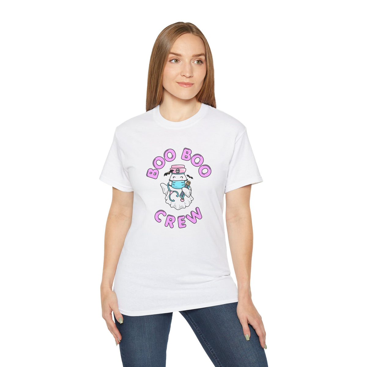 Boo Boo Crew Tee — Cute Nurse RN PRN DR Ghost Nursing Pharmacy Phelbotomy Halloween T‑Shirt
