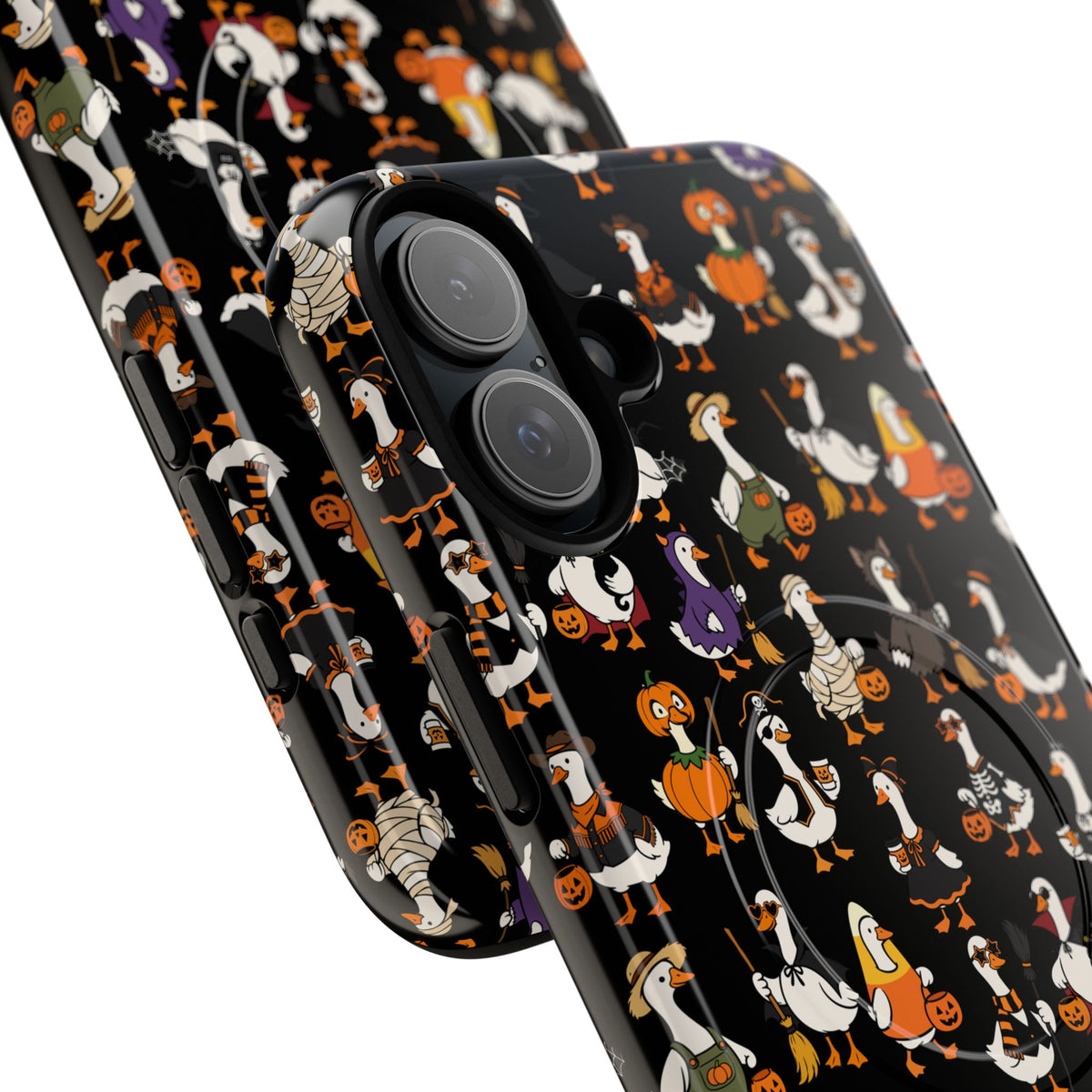 Cute Halloween Ducks phone case Black | Tough Magnetic Case