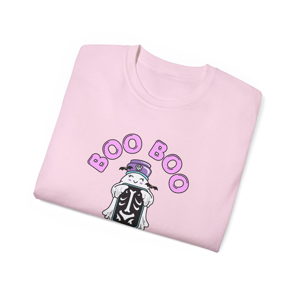 Boo Boo Crew Tee — Cute Radiology XRAY Nurse RN PRN DR Ghost Nursing Pharmacy Halloween T‑Shirt