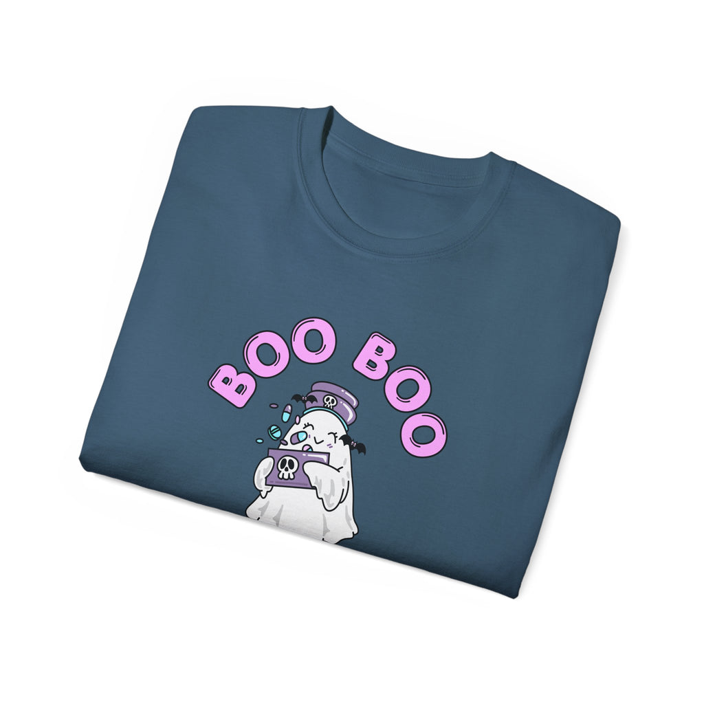 Boo Boo Crew Tee — Cute Nurse RN PRN DR Ghost Nursing Pharmacy Tech Halloween T‑Shirt
