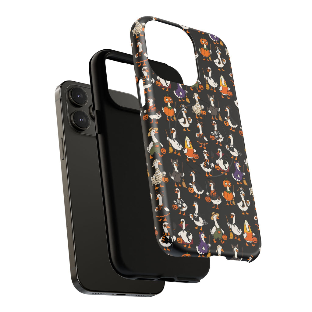 Cute Halloween Ducks phone case Black | Tough Magnetic Case