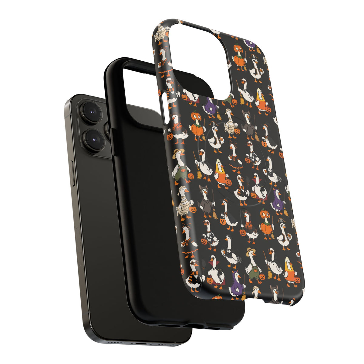 Cute Halloween Ducks phone case Black | Tough Magnetic Case