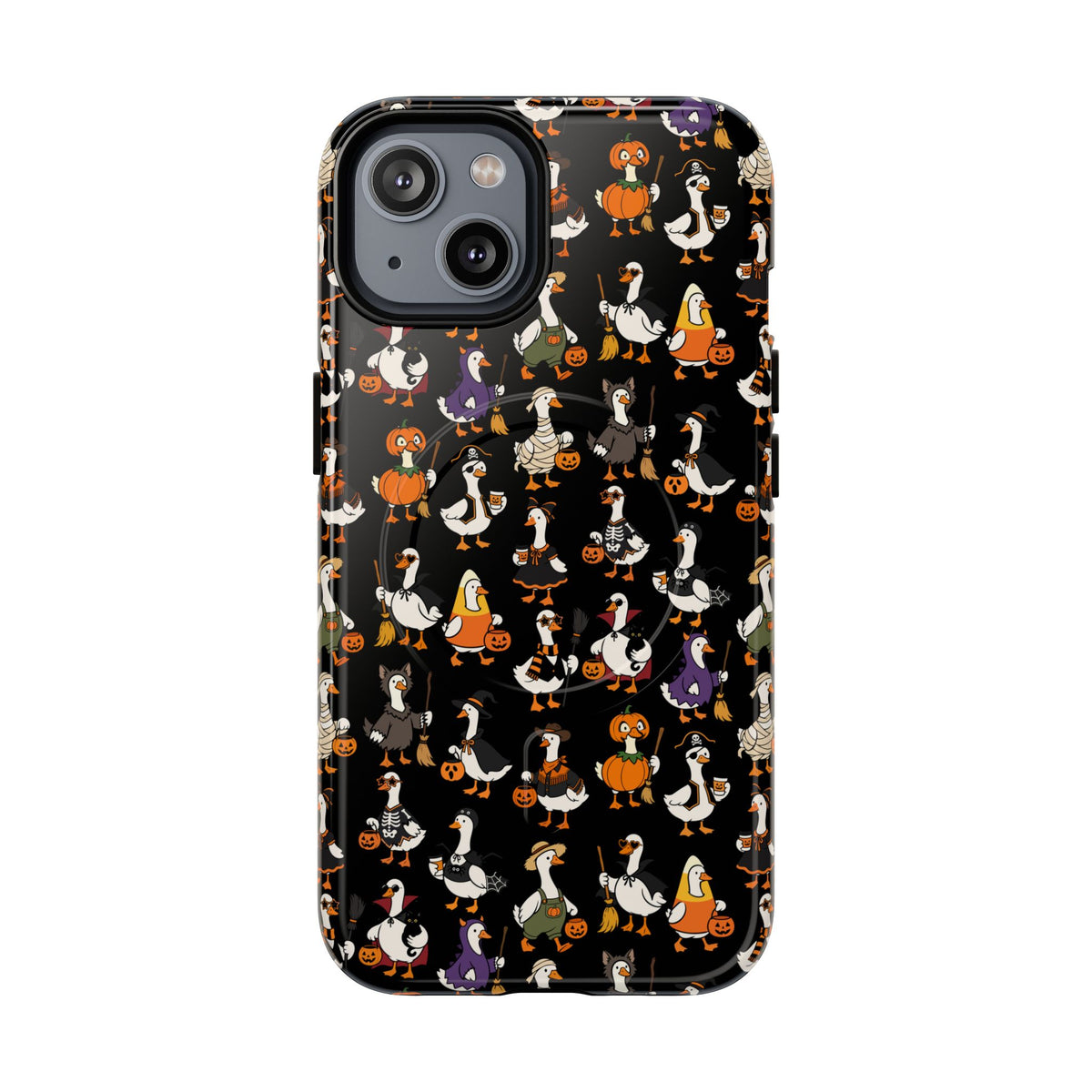 Cute Halloween Ducks phone case Black | Tough Magnetic Case